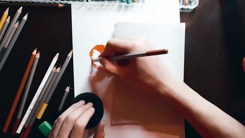 How to draw an orange cat