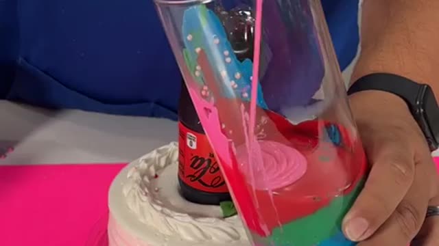 When they pour it!!!