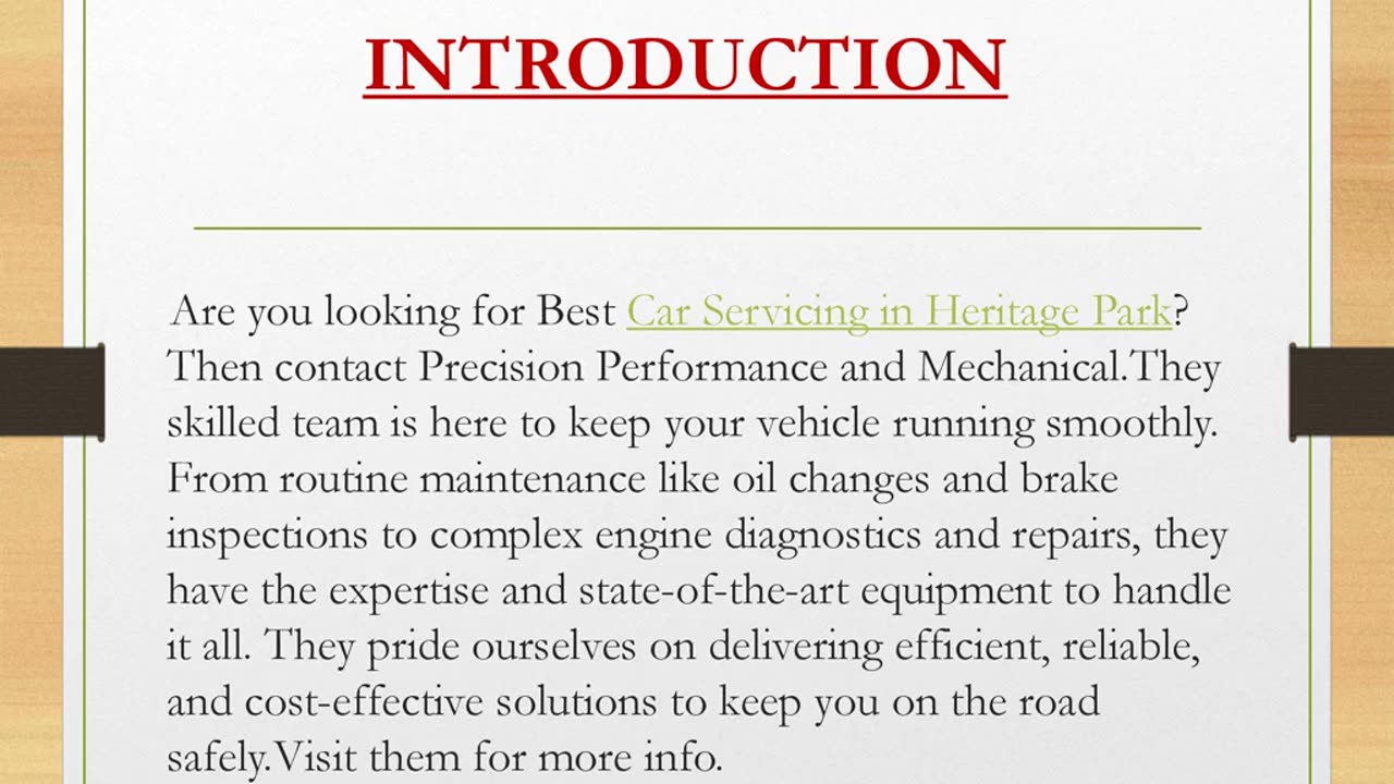 Are you looking for Best Car Servicing in Heritage Park?
