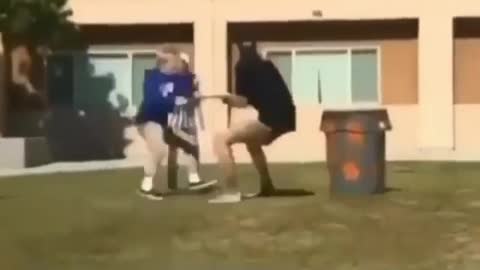 First to touch the trash can loses 😂😂