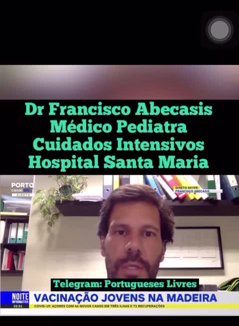 Pediatra Dr Francisco Abecassis contra as vacinas a jovens