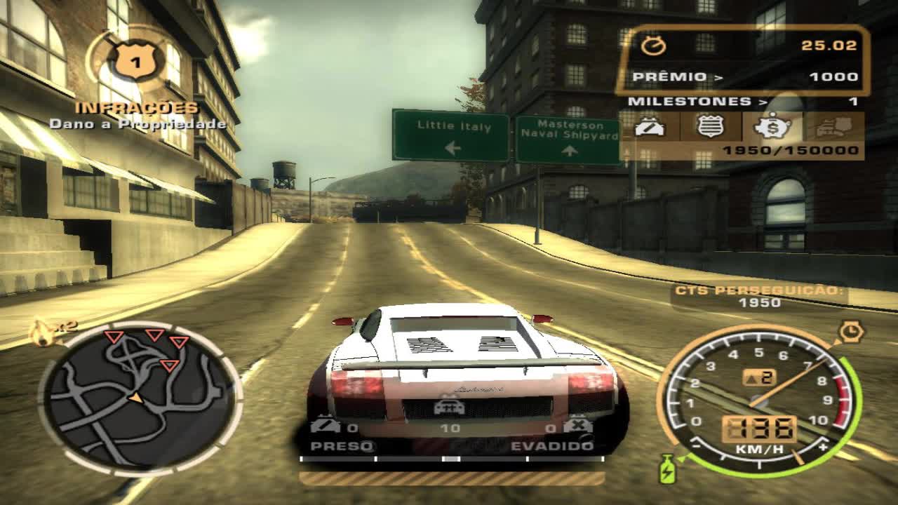 NEED FOR SPEED MOST WANTED BRACKLIST N4 CORRIDA ELIMINAÇAO E FUGA DA POLICIA