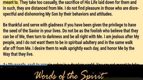 Words of the Spirit. Aug 10 2022