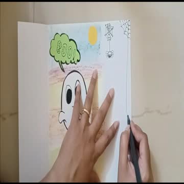 Halloween Craft | Halloween Card | Easy Halloween Craft | Easy Halloween Craft For Kids | Kids Craft