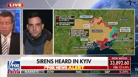 Sirens heard in Kyiv amid Russian invasion of Ukraine - Fox News Video