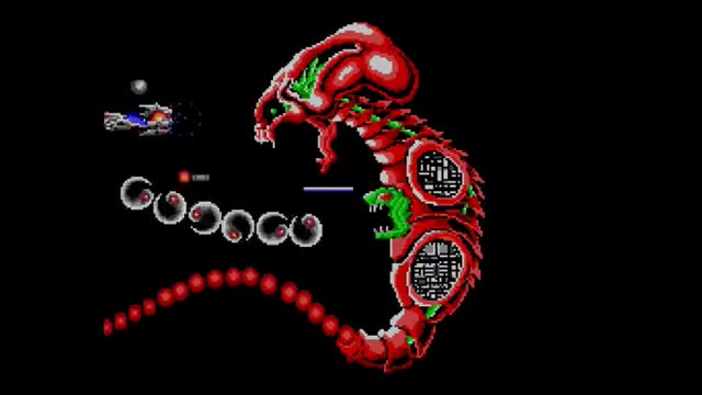 R•Type - Level 1 Boss 01 Dobkeratops (Sega Master System) Presentation