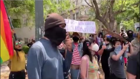 Violence Erupts Among Protestors At A Koreatown Spa In L.A.