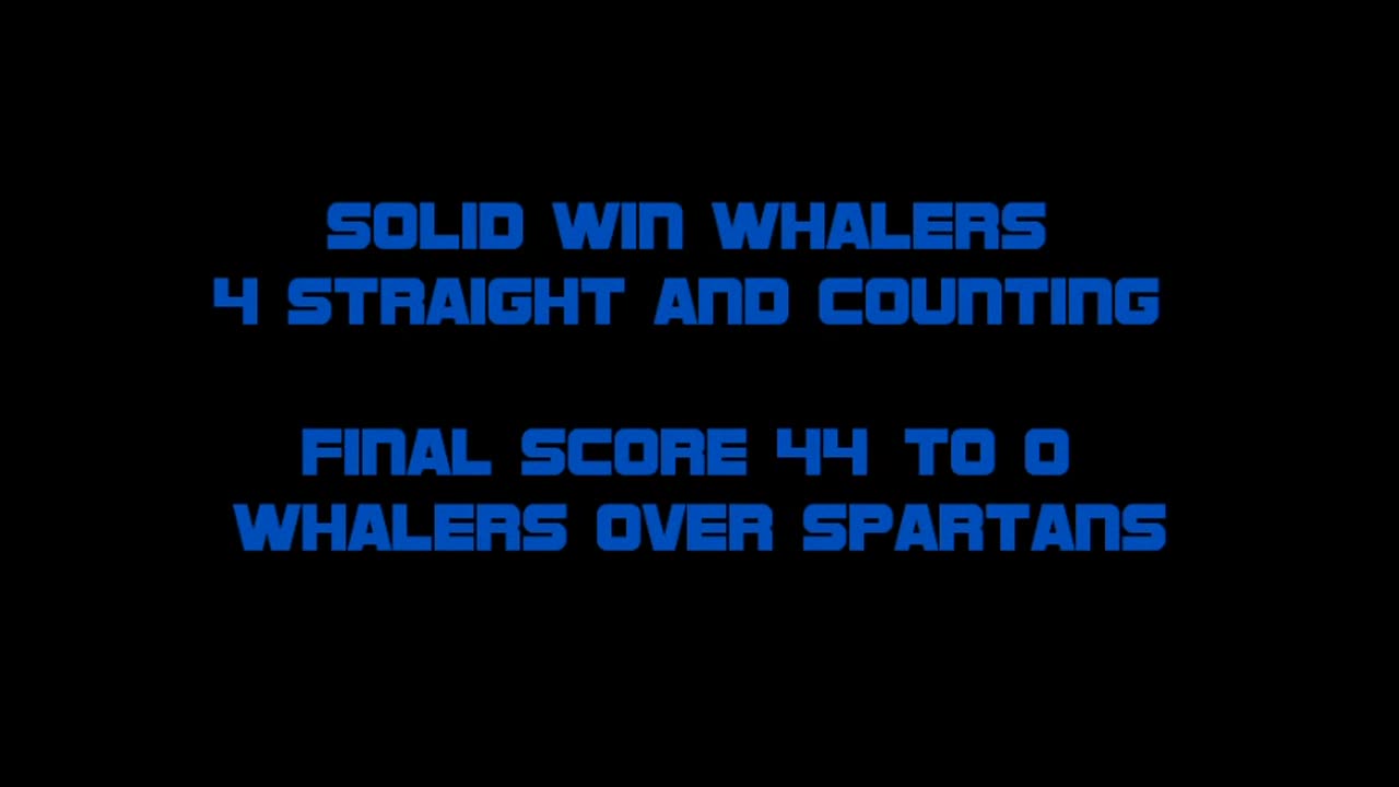 2014 SR WHALERS VS SENTINEL SPARTANS