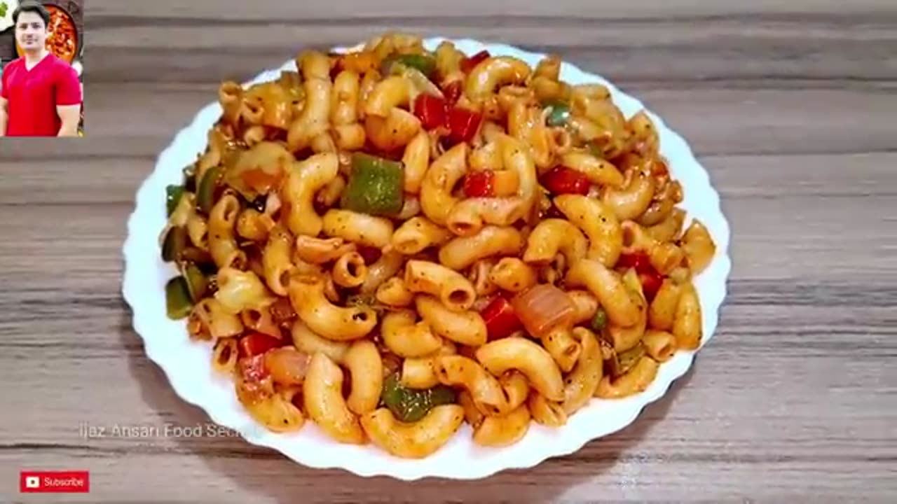 Delicious restaurant macroni