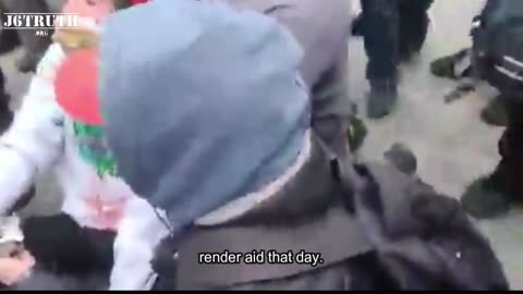 Capitol Police shoot INNOCENT Jan 6 Protestor in the FACE with 40mm Concussion Grenade!