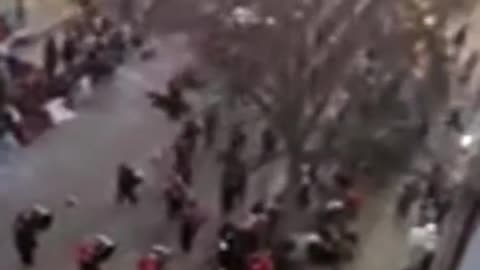 Warning Disturbing Footage: Red SUV Plows into Crowd