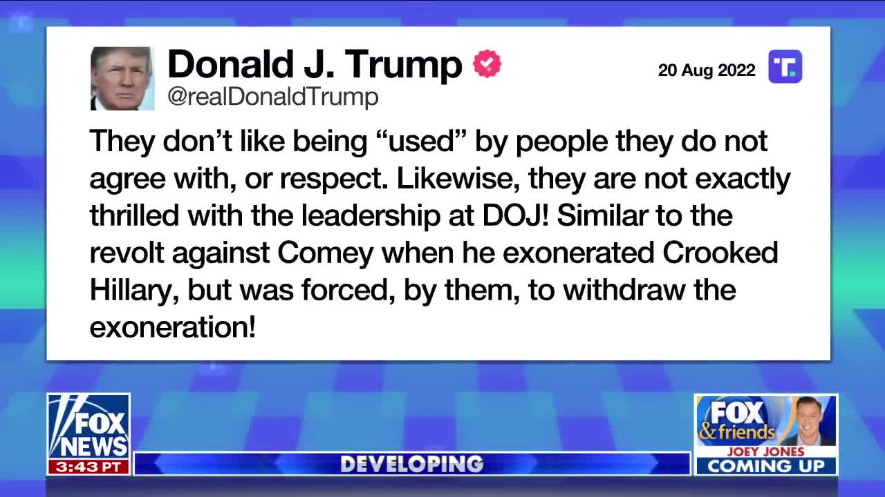 Trump hints at 'major motion' coming after FBI raid