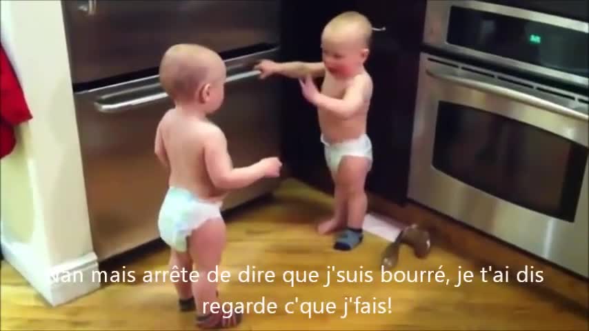 Quand les bébés boivent...