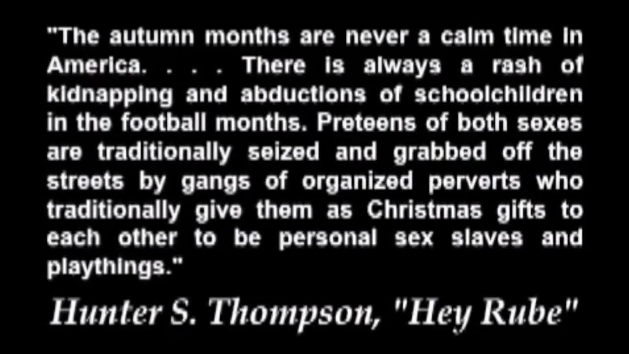 Hunter S. Thompson Exposed _ Pizzagate _ Conspiracy