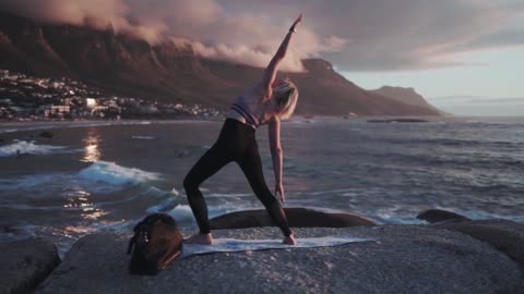 Young Woman Doing Yoga