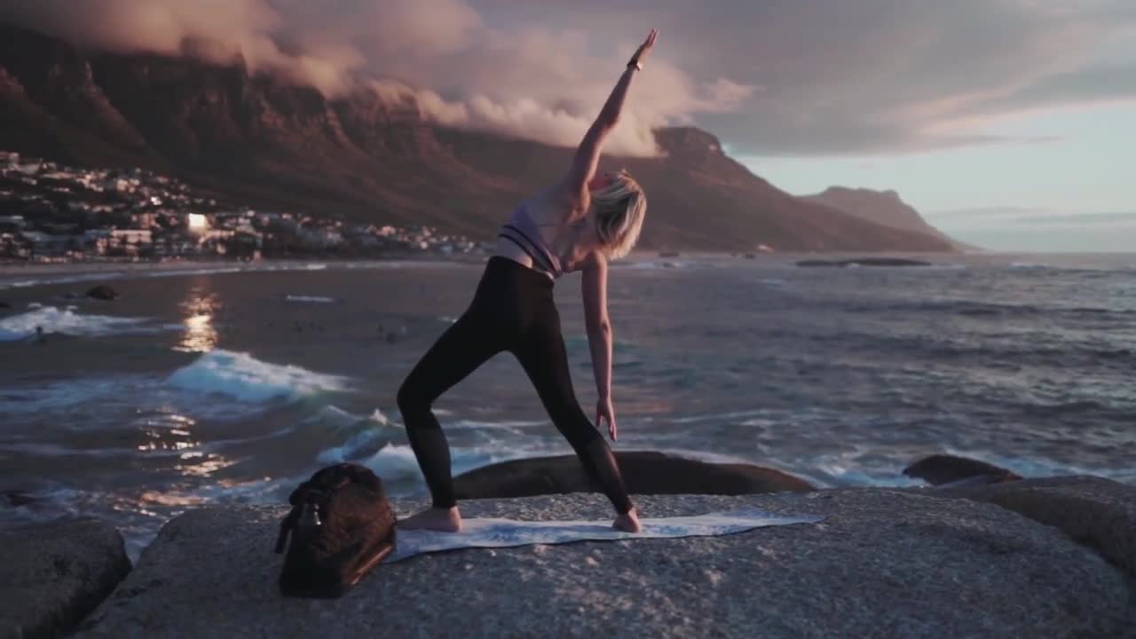 Young Woman Doing Yoga