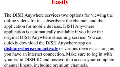 Learn How To Activate "Dishanywhere" Easily