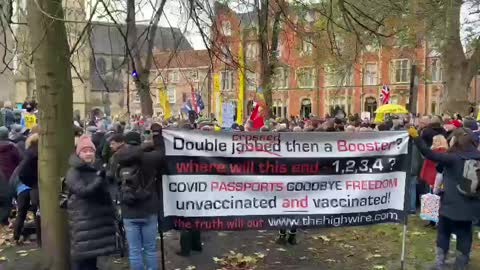 York: vaccine passport protests Dec. 4, 2021