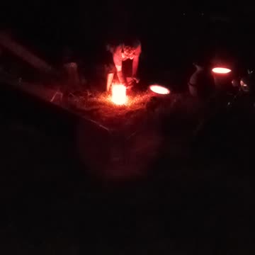 Pouring a copper ant hill