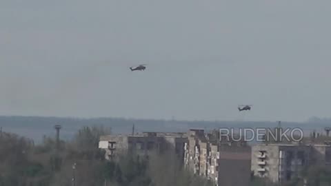 Russian Helicopters Fire on AFU Positions in Avdiivka