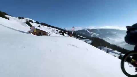 snow downhill