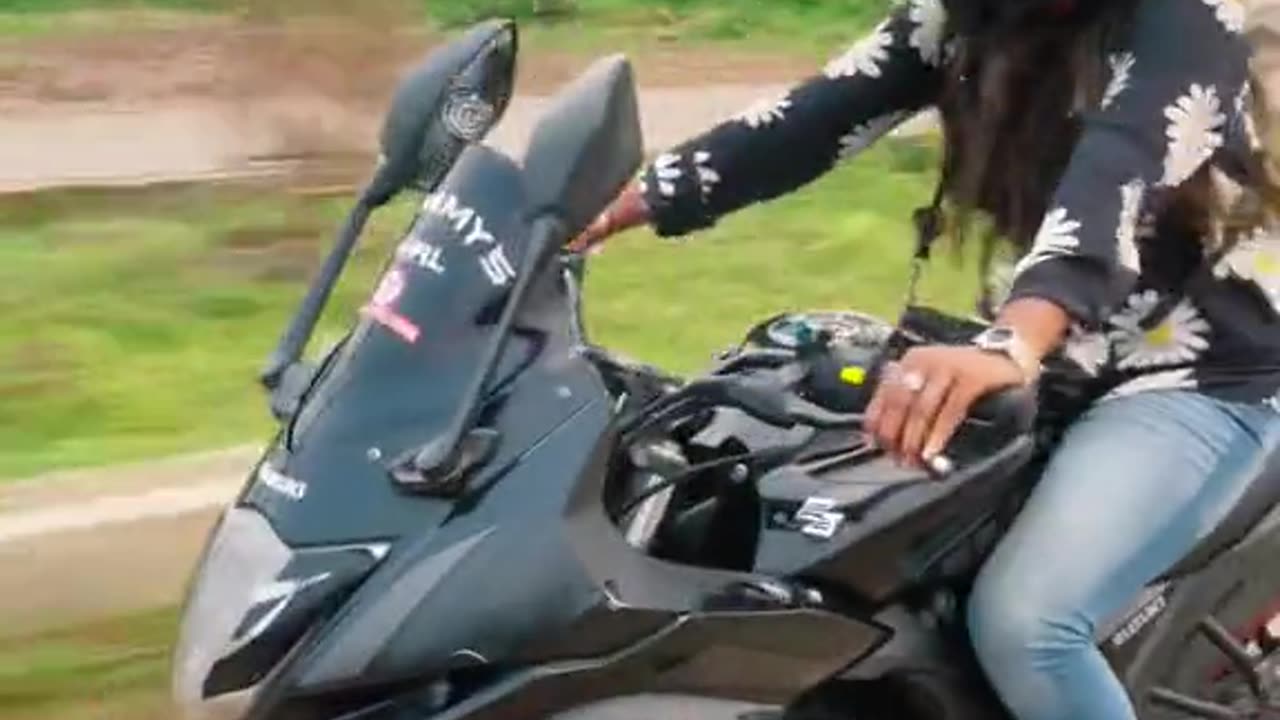 Lady biker pat 04 #trending #viral
