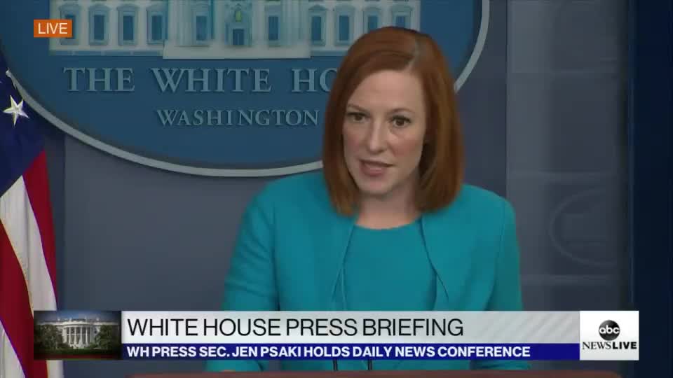 Psaki Responds to Question About 'Racist' COVID Passports