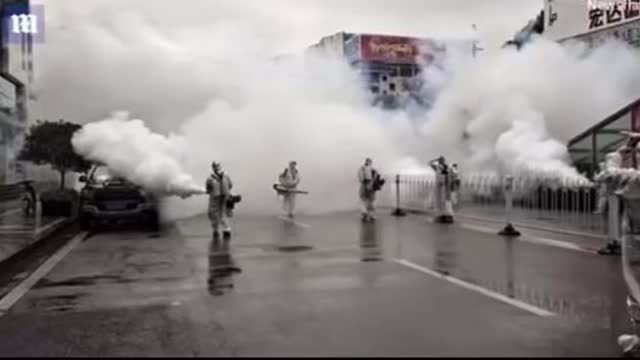 Decontamination in China. A dog and pony show