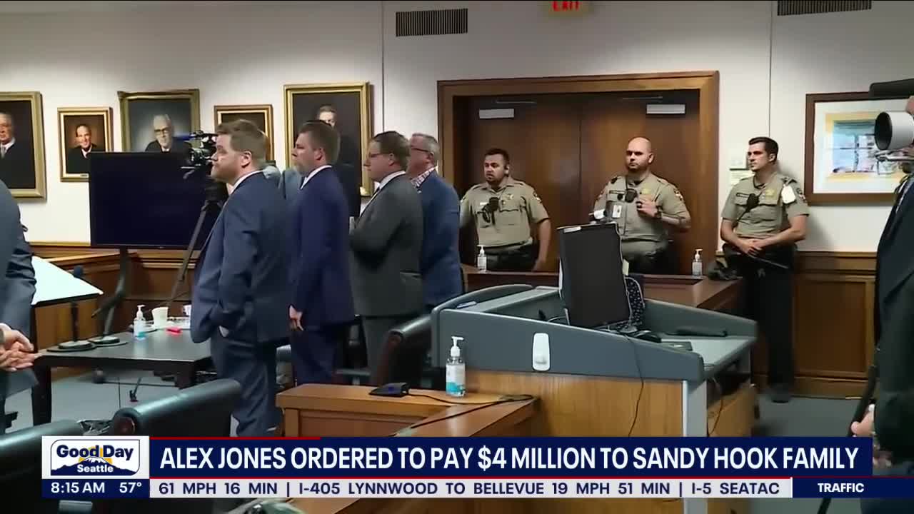 Alex Jones ordered to pay $4 million to Sandy Hook Family | FOX 13 Seattle