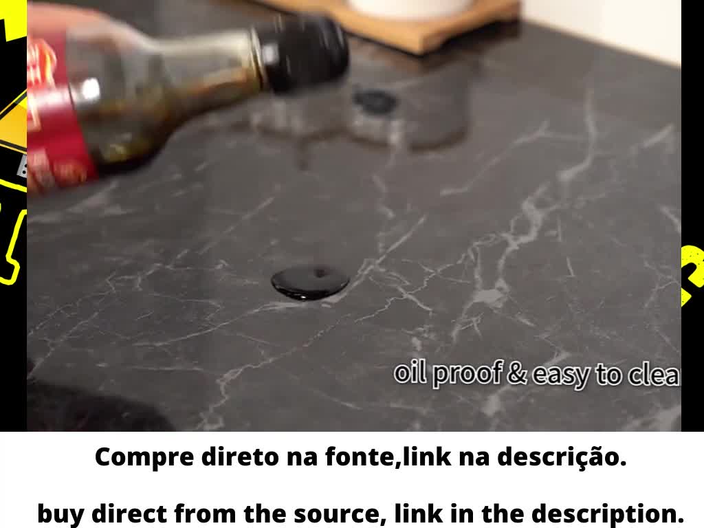 Waterproof adhesive, marble design