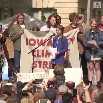 Greta Thunberg lectures Iowans about climate change