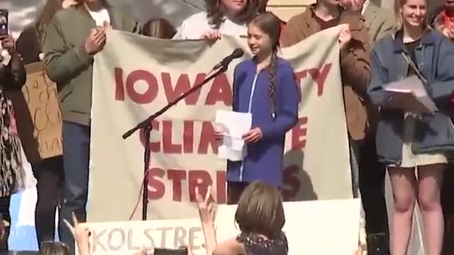 Greta Thunberg lectures Iowans about climate change