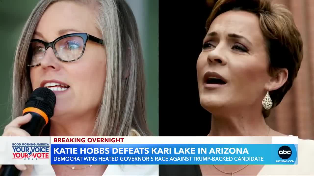 Democrat Katie Hobbs projected to win Arizona governor’s race l GMA