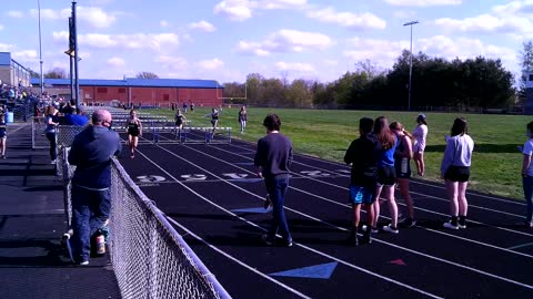 4.19.21 100m Hurdles Heat 3 of 3