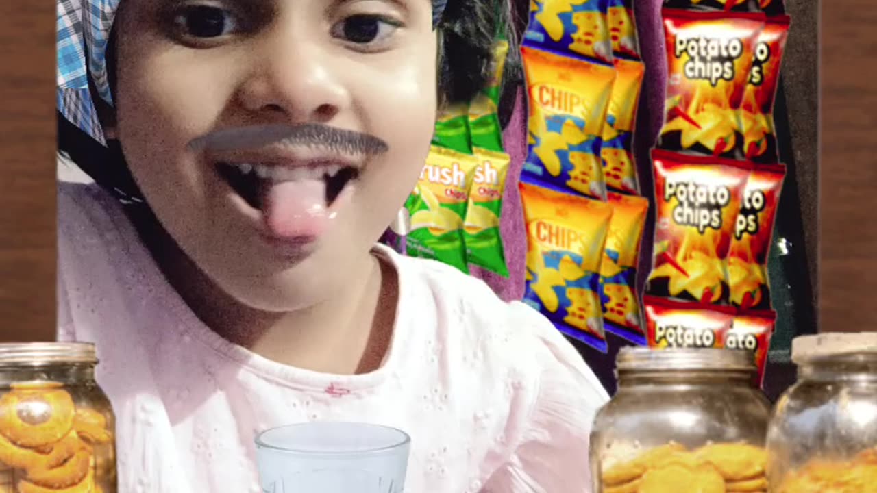 The small kid#playing game on snap#watch it