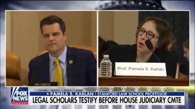 Leftist can never accept responsibility for their actions as rep gartez exposes on Pamala karlan
