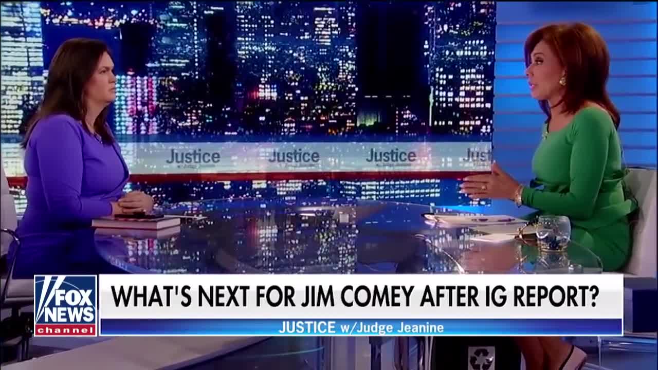 WATCH: Sarah Sanders Goes on Fox with Judge Jeanine, Absolutely Wrecks James Comey