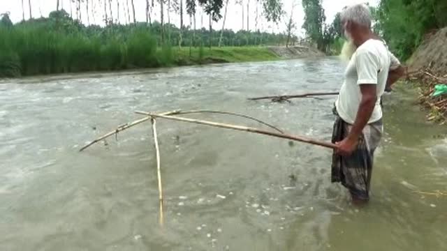 River fishing scene