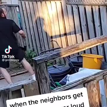 Man vs fence