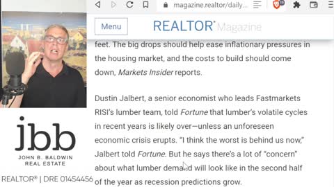 Lumber drops 65% from Peak. This is great for Housing! June 6, 2022