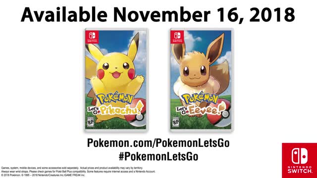 Pokémon: Let's Go, Pikachu! and Pokémon: Let's Go, Eevee! Trailer