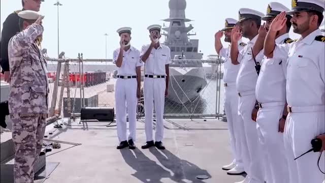 DURING THE FIFA WORLD CUP 2022, THE PAKISTAN NAVY SHIP TABUK VISITS QATAR FOR MARITIME SECURITY.