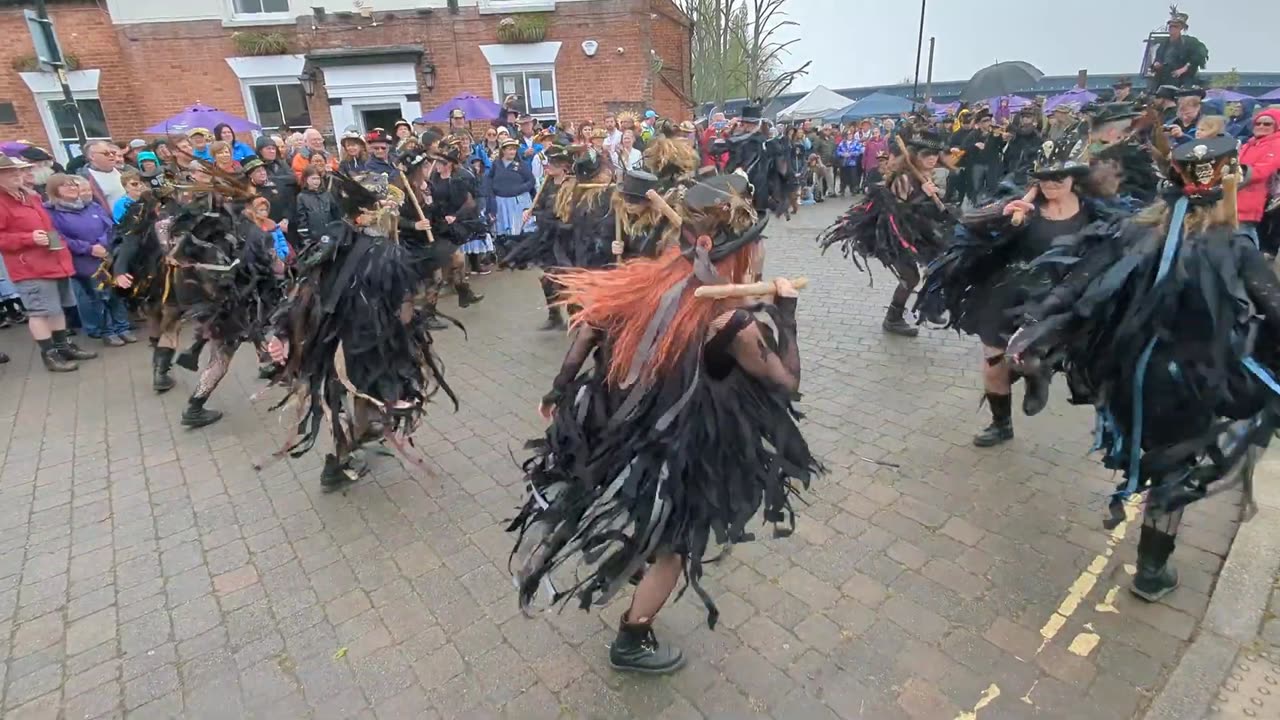 Beltane Border Morris - White Ladies Aston - Upton Folk Festival 2023