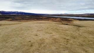 Amazing Fly Over In to Wild Horses Field