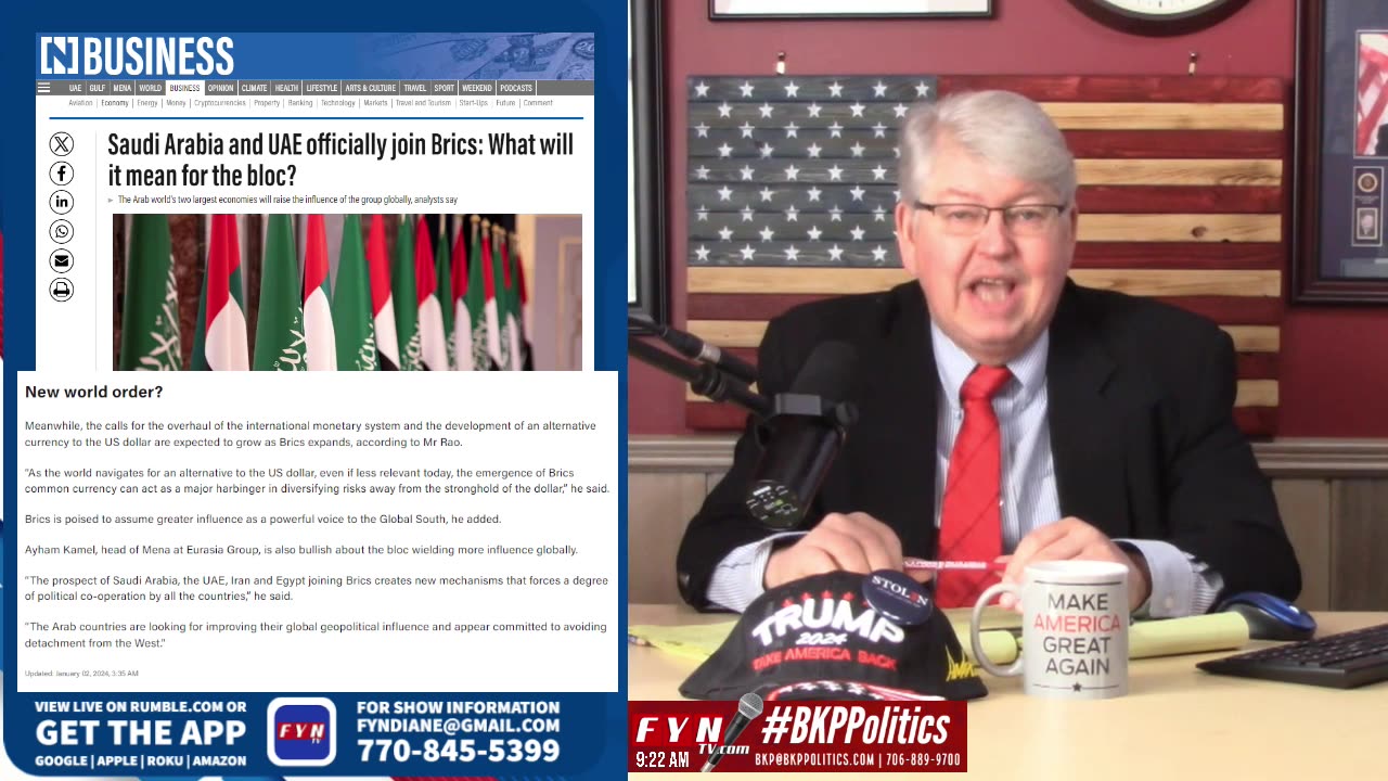 LIVESTREAM - Tuesday 1/2 8:00am ET - Voice of Rural America with BKP