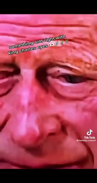 "King" Charles has something in his eye(s). Yes, Reptilian Eyes are a give away. C'mon World, WTFU!!