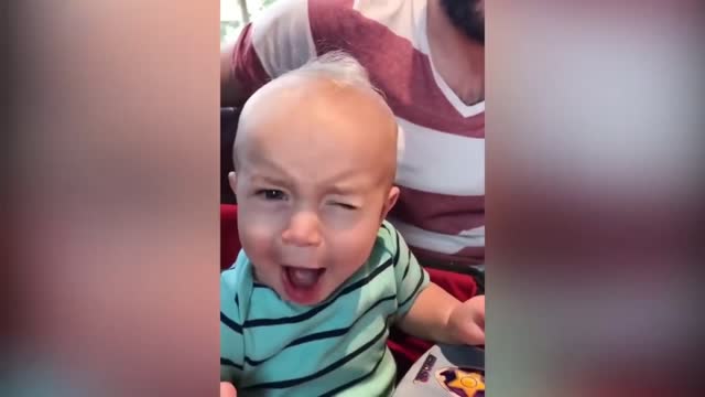 Hilarious Baby Reaction After Eating a Soar Lemon 🍋😂