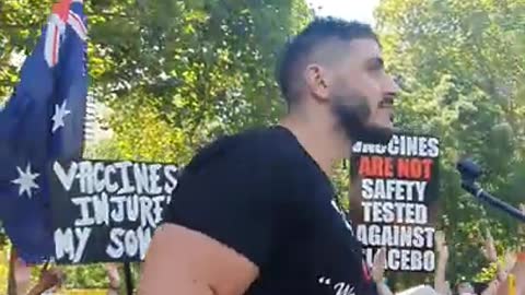 Speaking at Millions March Protest in Sydney