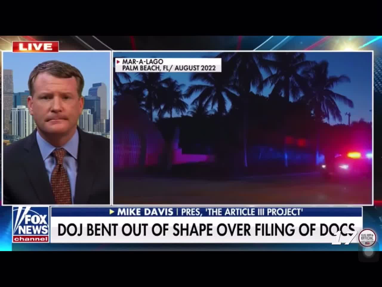 Mike Davis: I believe the judge will The point of special master like she indicated she would do.