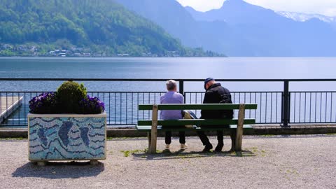 Sea view in park